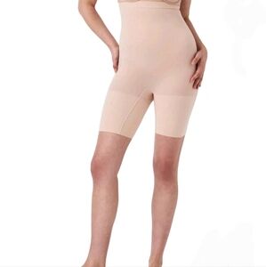 Spanx Women's Beige Nude Shaper Tummy Control Shorts Size 2X Compression.